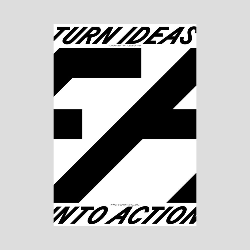 Forward Festival 2025 Poster I black on white