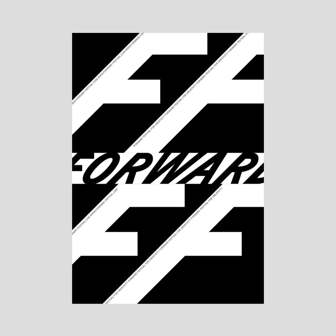 Forward Festival 2025 Poster I white on black