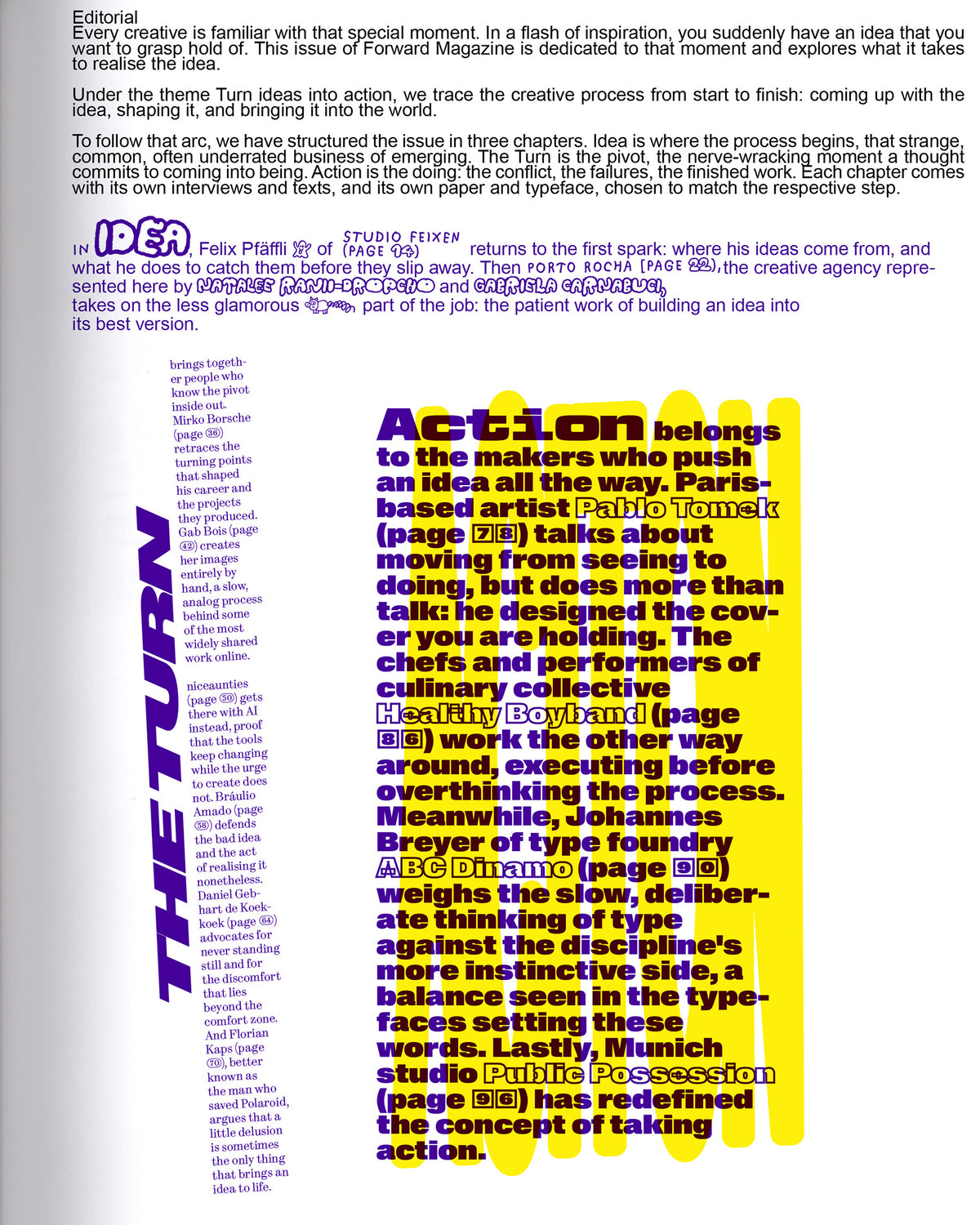 FORWARD MAGAZINE #7: TURN IDEAS INTO ACTION