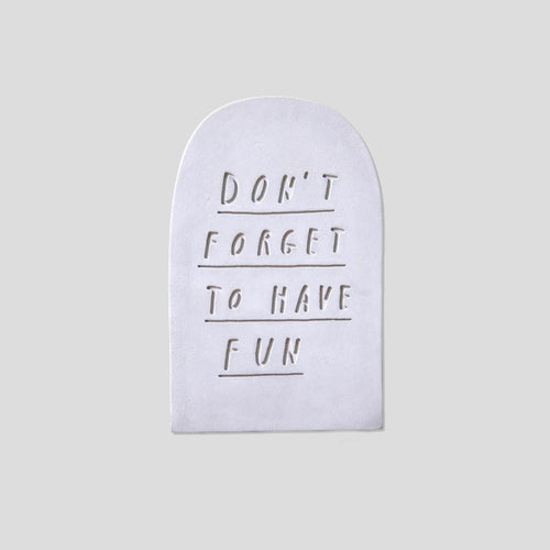 Mr. Bingo concrete gravestone