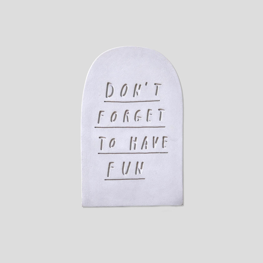 Mr. Bingo concrete gravestone