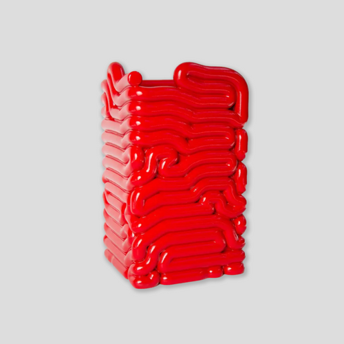 Gast Studio Noodle Vase Red