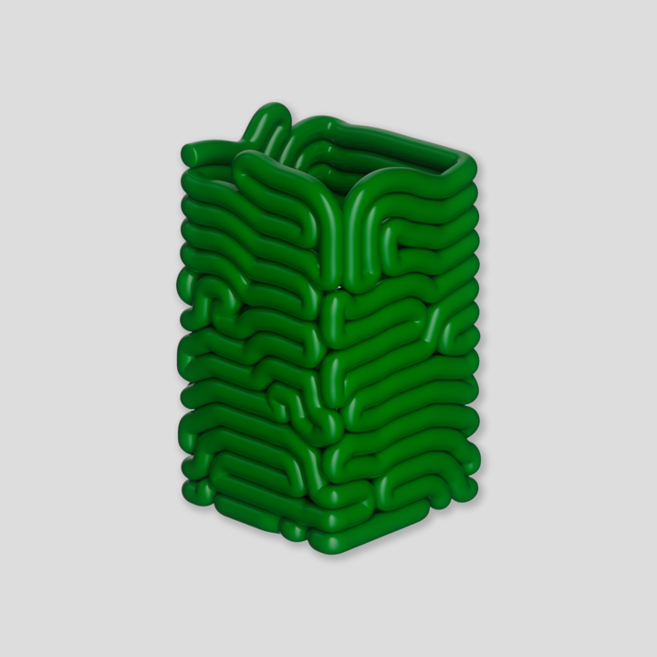 Noodle Vase Green | Gast Studio
