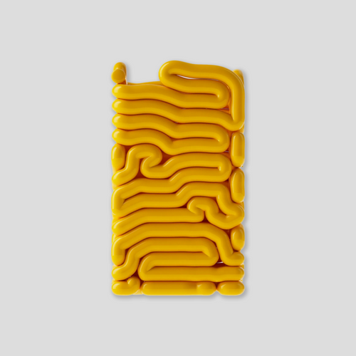 Gast Studio Noodle Vase Yellow