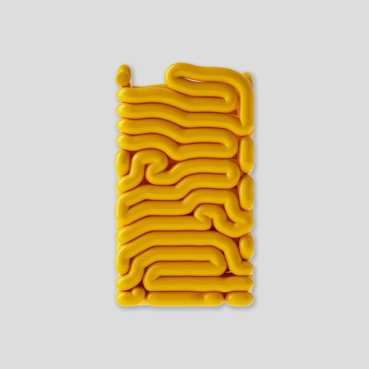 Gast Studio Noodle Vase Yellow